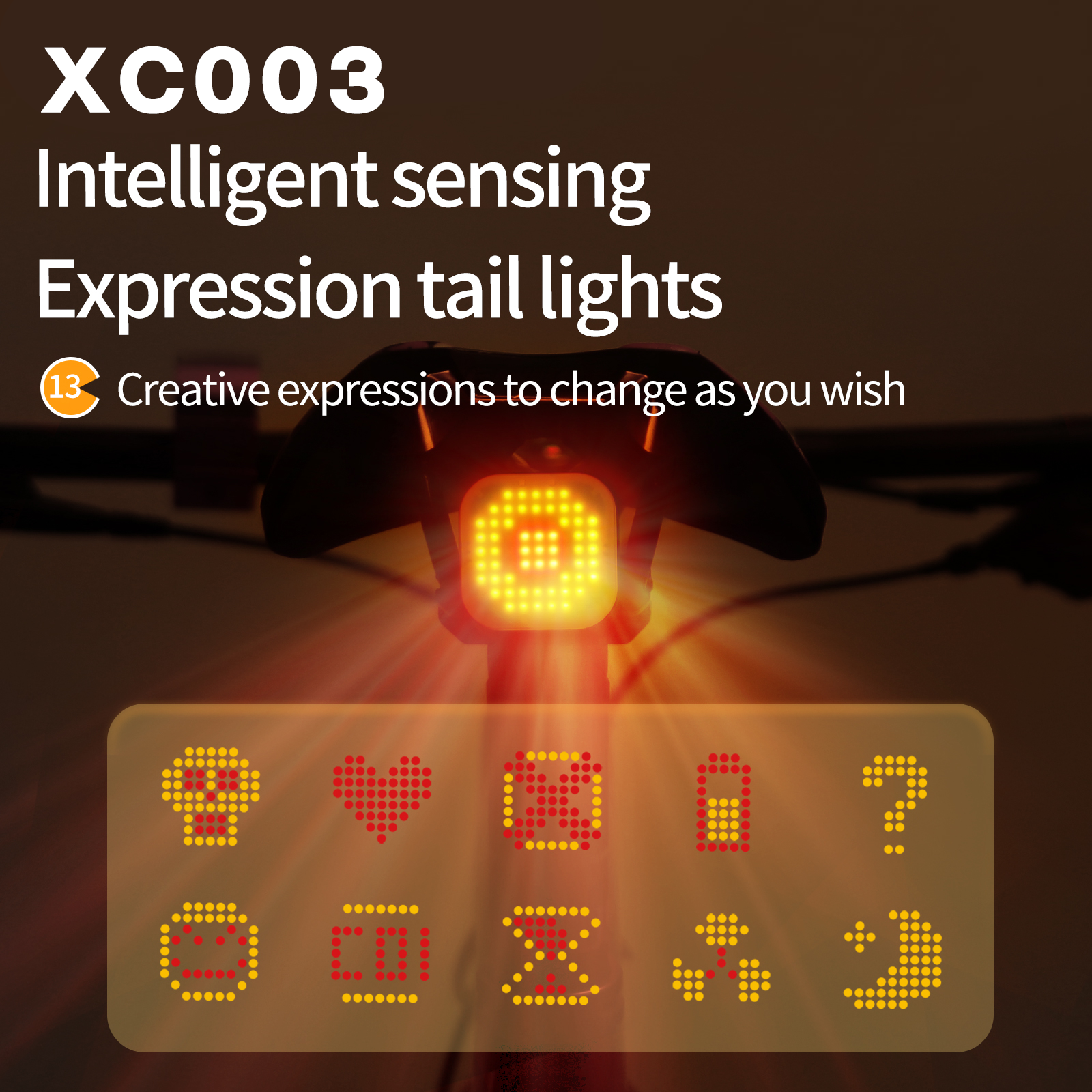 CROTAL XC003 Emoji Rear Bike Light